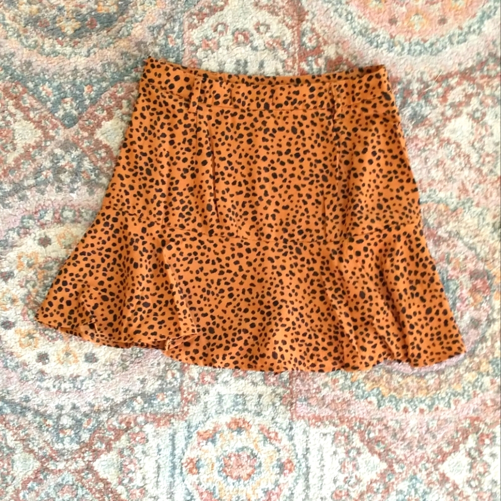 NWOT Love for Humanity Leopard Print Skort